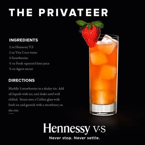 easy hennessy mixed drinks.